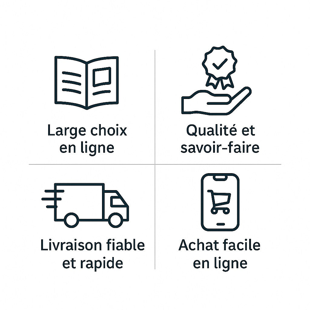 Avantages de notre boutique : large choix, qualité et livraison rapide de table basse.