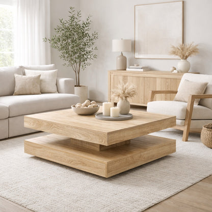 Table basse de Salon en bois - Rokka