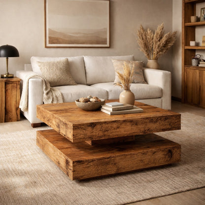 Table basse de Salon en bois - Rokka
