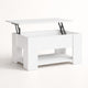 Table basse Relevable de salon - Cort – Blanc / L101cm / H52cm / L49cm