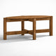 Table basse de Salon en bois - Aro – Marron miel / L87cm / H35cm / L48cm