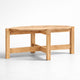 Table basse de Salon en bois - Aro – Bois naturel / L87cm / H35cm / L48cm