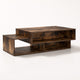 Table basse de Salon en bois - Layer – Chêne fumé