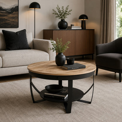 Table basse Ronde en bois - Orbit