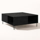 Table basse de Salon carrée - Cubo – Chêne noir