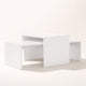 Table basse Gigognes rectangle - Nexo – Blanc brillant
