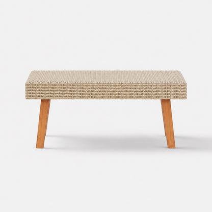 Table basse extérieure tressée - Oréa