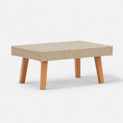 Table basse extérieure tressée - Oréa