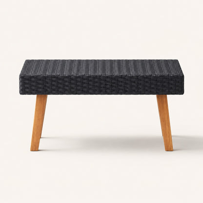 Table basse extérieure tressée - Oréa
