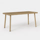 Table basse extérieure tressée - Virel – Beige / L80m / H37cm / L40cm