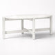 Table basse de Salon ovale - Moda – Blanc / L87cm / H35cm / L48cm