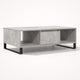 Table basse de Salon rectangle - Modu – Gris béton