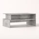 Table basse de Salon rectangle - Sculp – Gris béton